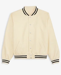 On 34th Women's Faux-Leather Varsity Bomber Jacket, Macy's Exclusive