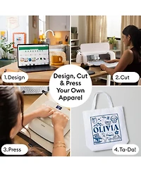 Cricut Maker 4 Cutting Machine with EasyPress Se Heat Press and Materials Bundle