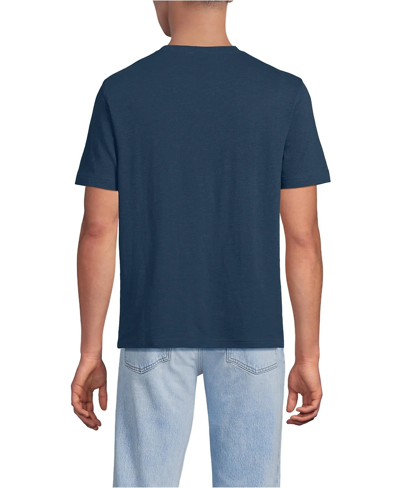 Lands' End Big & Tall Short Sleeve Cotton Linen Tee