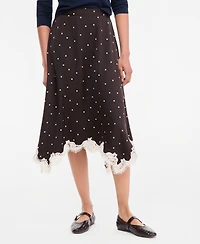 On 34th Women's Lace-Trim Handkerchief-Hem Midi Skirt, Macy's Exclusive