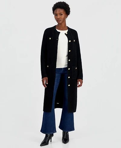 I.n.c. International Concepts Petite Boucle Button-Front Cardigan, Macy's Exclusive