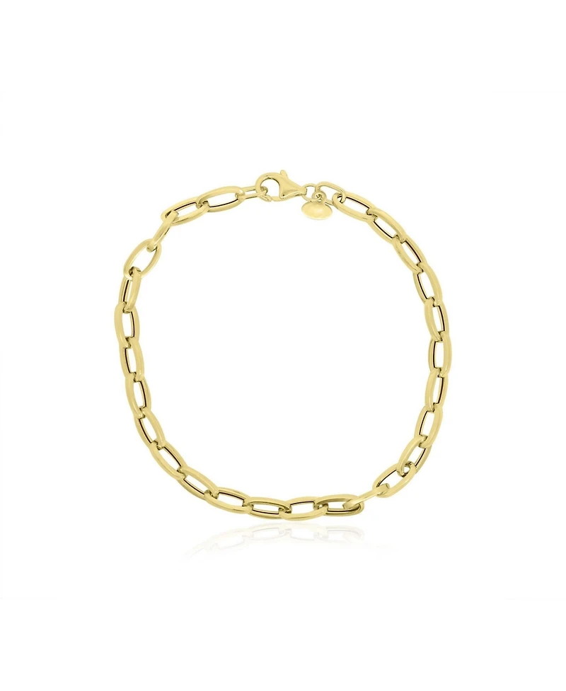 The Lovery Gold Round Link Bracelet 14K Yellow Gold