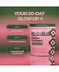 Crushed Tonic Watermelon Juice Marine Collagen Powder
