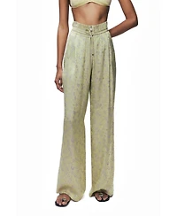 Nocturne Women's Printed Wide-Leg Trousers