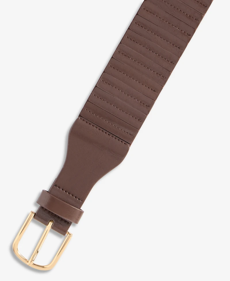 I.n.c. International Concepts Stretch Segmented Panel Belt, Macy's Exclusive