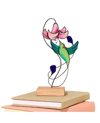 Uncommon Goods Joyful Hummingbird Stained Glass Sculpture