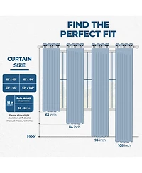 Superior Wave Geometric Washable Room Darkening Blackout Curtains