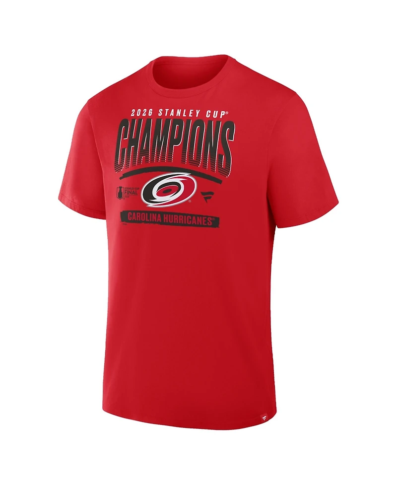 Fanatics Men's Red Carolina Hurricanes 2026 Nhl Stanley Cup Champions Signature Roster T-Shirt