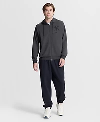 Nike Men's Anthracite New York Yankees Authentic Collection Player Raglan Dri-fit Full-Zip Hoodie