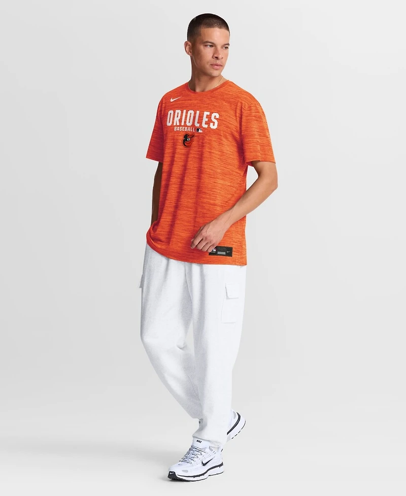 Nike Men's Orange Baltimore Orioles Authentic Collection Velocity Dri-fit T-Shirt
