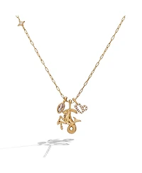 Alex and Ani Capricorn Zodiac Charm Cluster Necklace