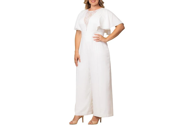 Kiyonna Plus Spellbound Wide Leg Jumpsuit
