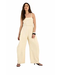 Nasty Gal Women's Wide Leg Denim Jumpsuit