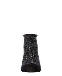 MeMoi Kids Fuzzy Shimmer Cotton Blend Anklet Socks