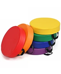 Gouun Toddler 6 Pack 15 Inch Round Floor Cushions Set for Daycare and Playroom