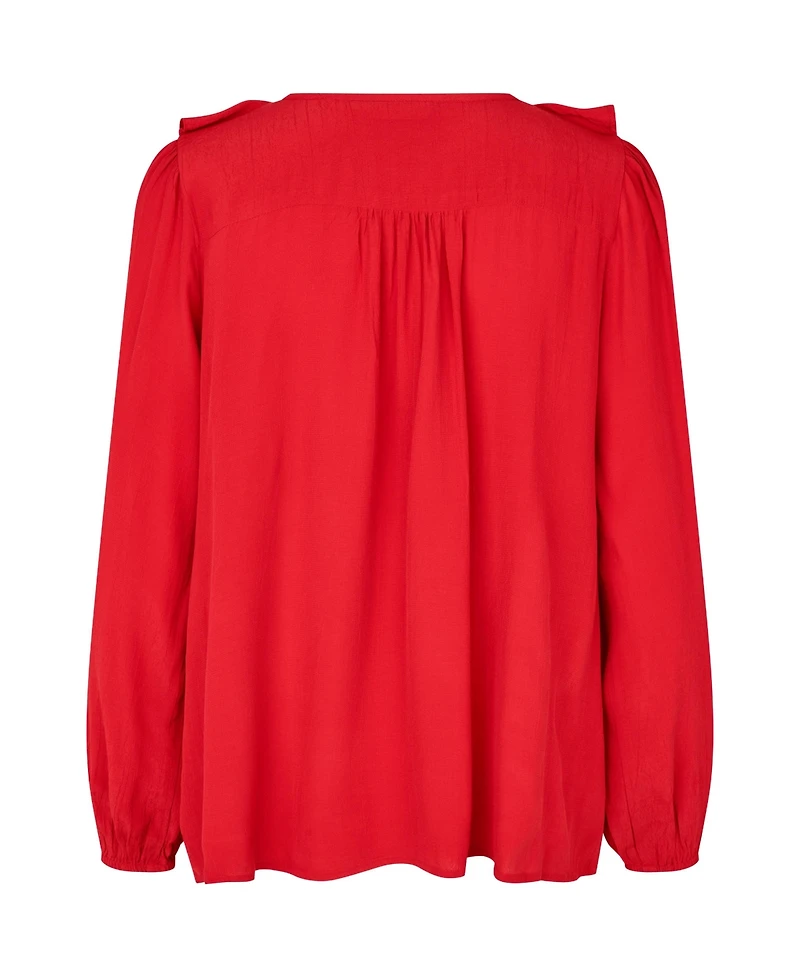 Masai Copenhagen Women's Mabeauna Ruffled V-Neck Blouse