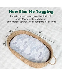 The Peanutshell Soft Cloud 4-Pack Fitted Bassinet Sheets
