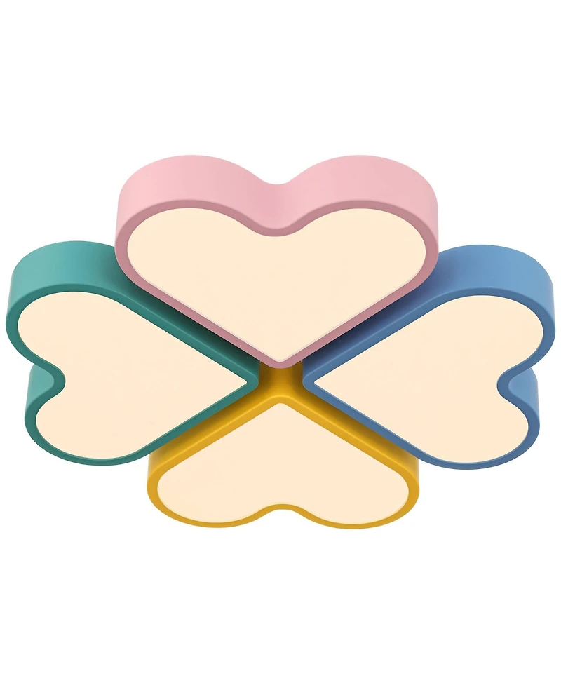 360 Lighting Macaron Heart Wide Pastel Colors Led Ceiling Light