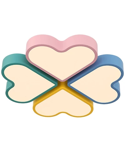 360 Lighting Macaron Heart Wide Pastel Colors Led Ceiling Light