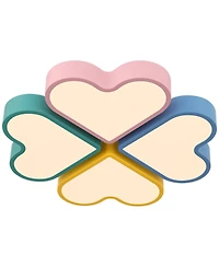 360 Lighting Macaron Heart Wide Pastel Colors Led Ceiling Light