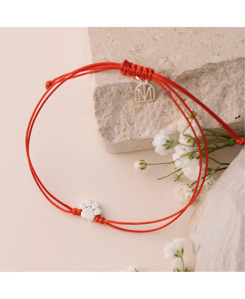 Mantra Pawprint Thread Bracelet