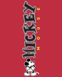 Hybrid Apparel Men's Mickey Mouse Long-Sleeve Crewneck T-Shirt