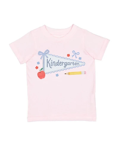 Sweet Wink Little Girls Kindergarten Pennant Short Sleeve T-Shirt