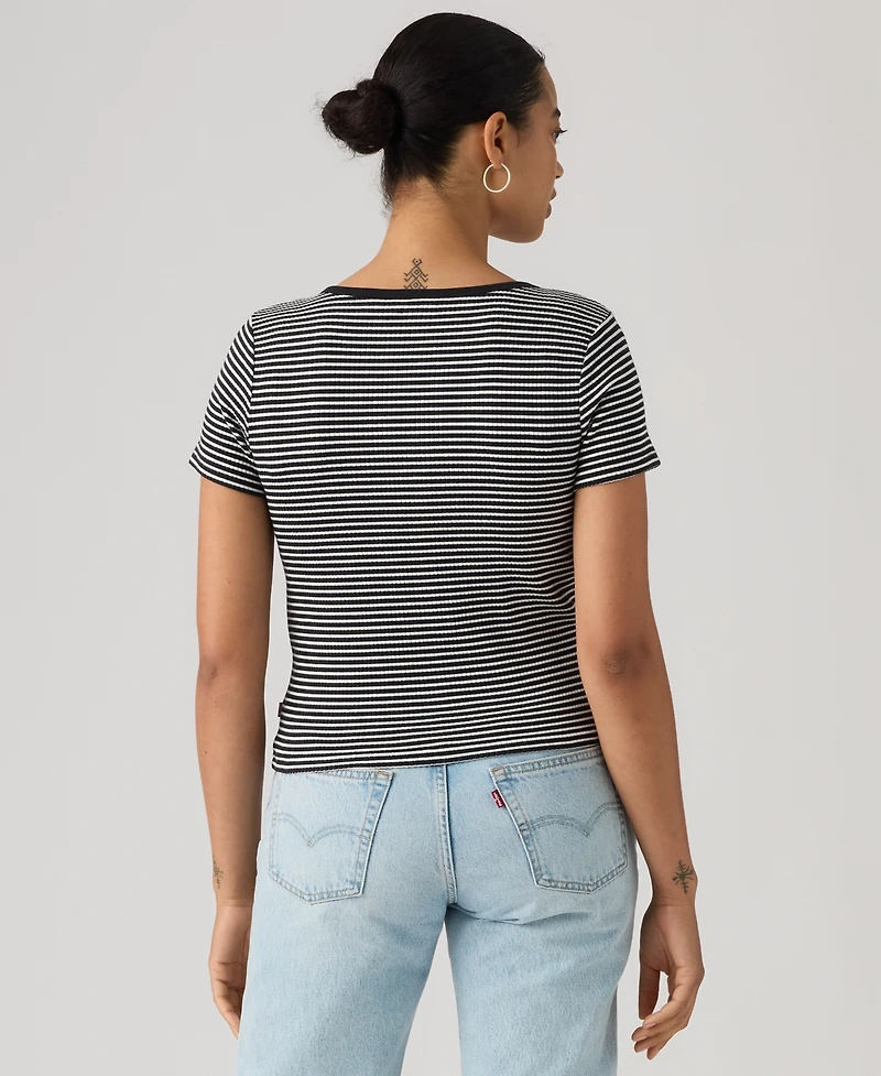 Levi's Women's Austen Button-Up Short-Sleeve Top