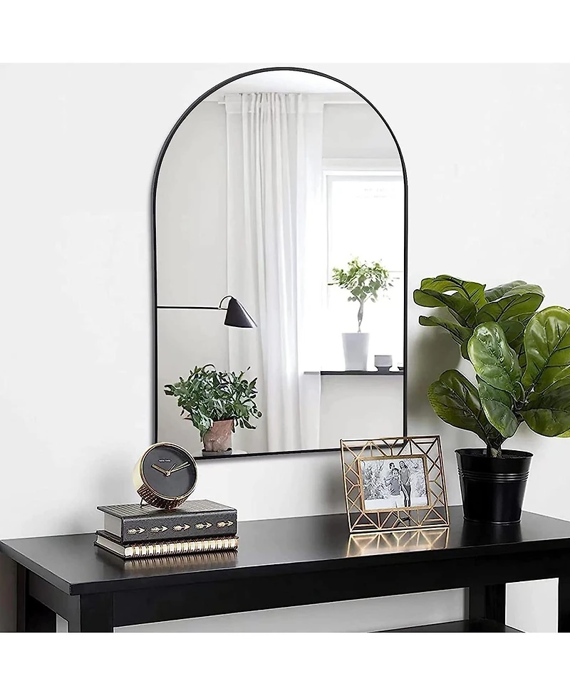 Laoties 20" x 30" Arched Wall Mirror for Entryway, Bedroom and Living Room