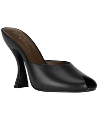 Jeffrey Campbell Women's Fresa Sculpted Peep-Toe Dress Mules