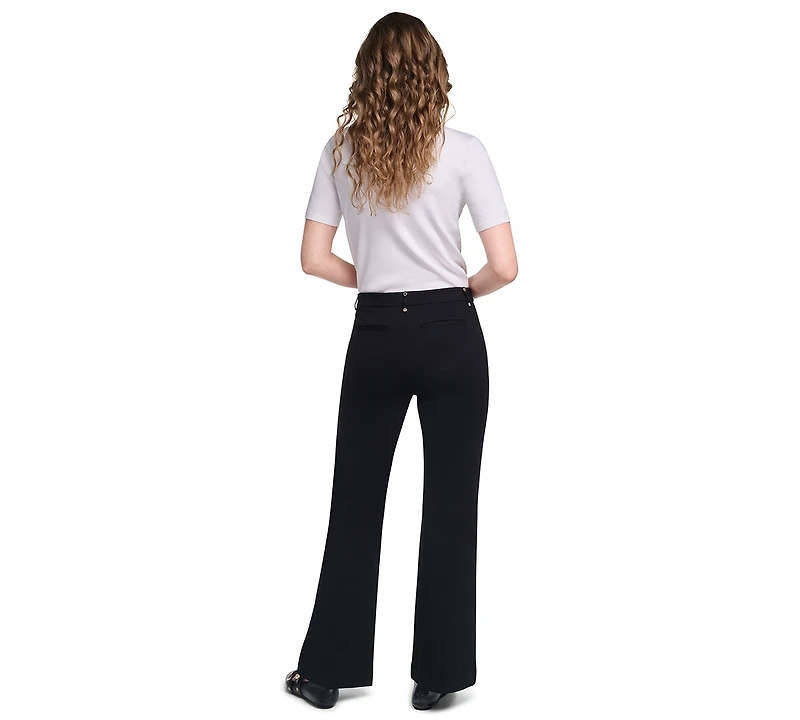 Karl Lagerfeld Paris Petite Silky Pull-On Pants