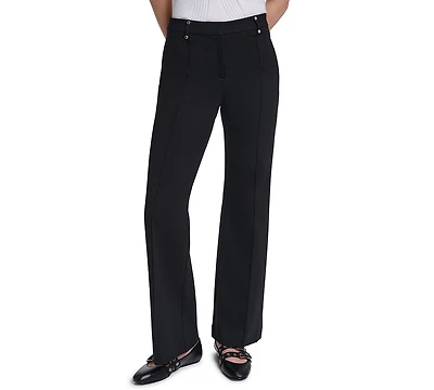 Karl Lagerfeld Paris Petite Silky Pull-On Pants