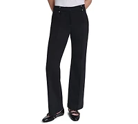Karl Lagerfeld Paris Petite Silky Pull-On Pants