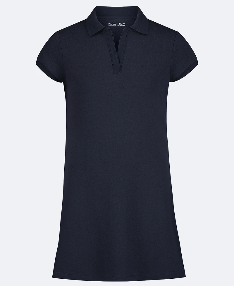 Nautica Girls' 7-16 Polo Short-Sleeve Dress