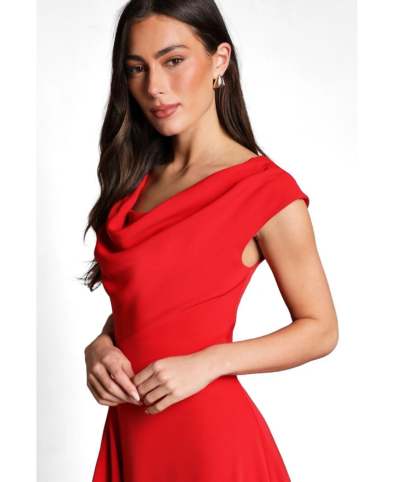 Coast Women's Off Shoulder Crepe Midi Dress