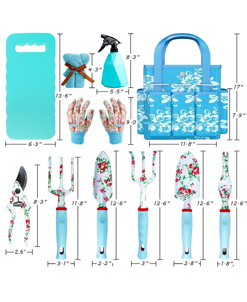 Xdovet Women's Gardening Tool Set with Tote Bag
