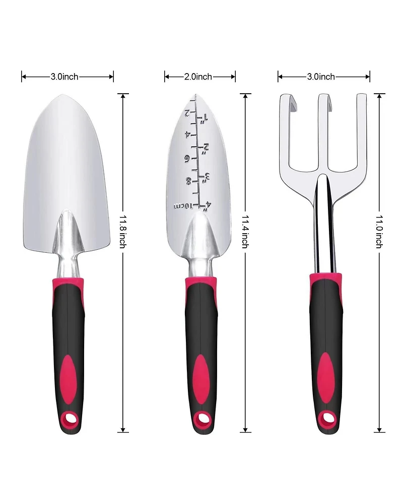 Xdovet Garden Tool Set Aluminum Shovel Rake Transplant