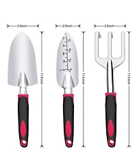 Xdovet Garden Tool Set Aluminum Shovel Rake Transplant