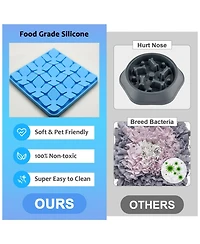 Aronkl 2 Pack Silicone Dog Mats Slow Feeder Lick Sniff Suction Cups Mental Health Training