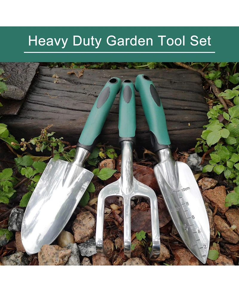 Xdovet Garden Tools Set Aluminum Rubberized Handle Durable