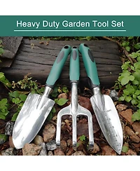 Xdovet Garden Tools Set Aluminum Rubberized Handle Durable
