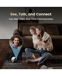 Enabot Ebo Max FamilyBot Smart Home Robot with 4K Camera, V-slam Navigation, Two-Way Video and Ai Patrol
