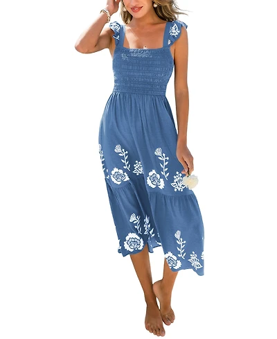 Cupshe Women's Peak Season Floral Maxi Beach Dress