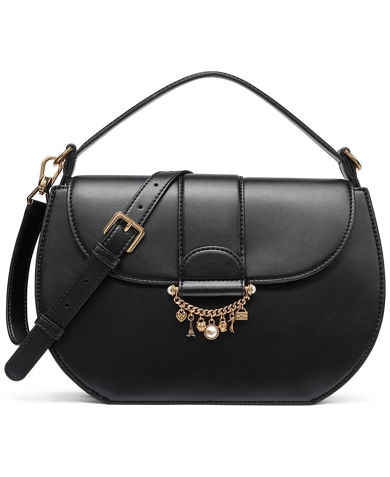 Karl Lagerfeld Paris Jocelina Leather Small Shoulder Handbag