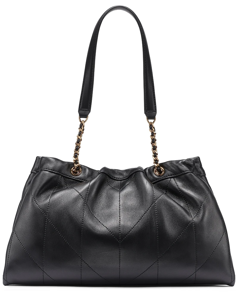 Karl Lagerfeld Paris Amandine Leather Medium Shoulder Handbag