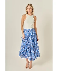 English Factory Women's Print Midi Skirt