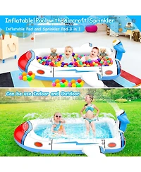 Aofar 68" KidPool Inflatable Splash Pad Sprinkler Play Mat