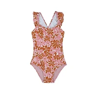 Gottex Kids Child Girls Summer Memories Square Neck Ruffle One Piece