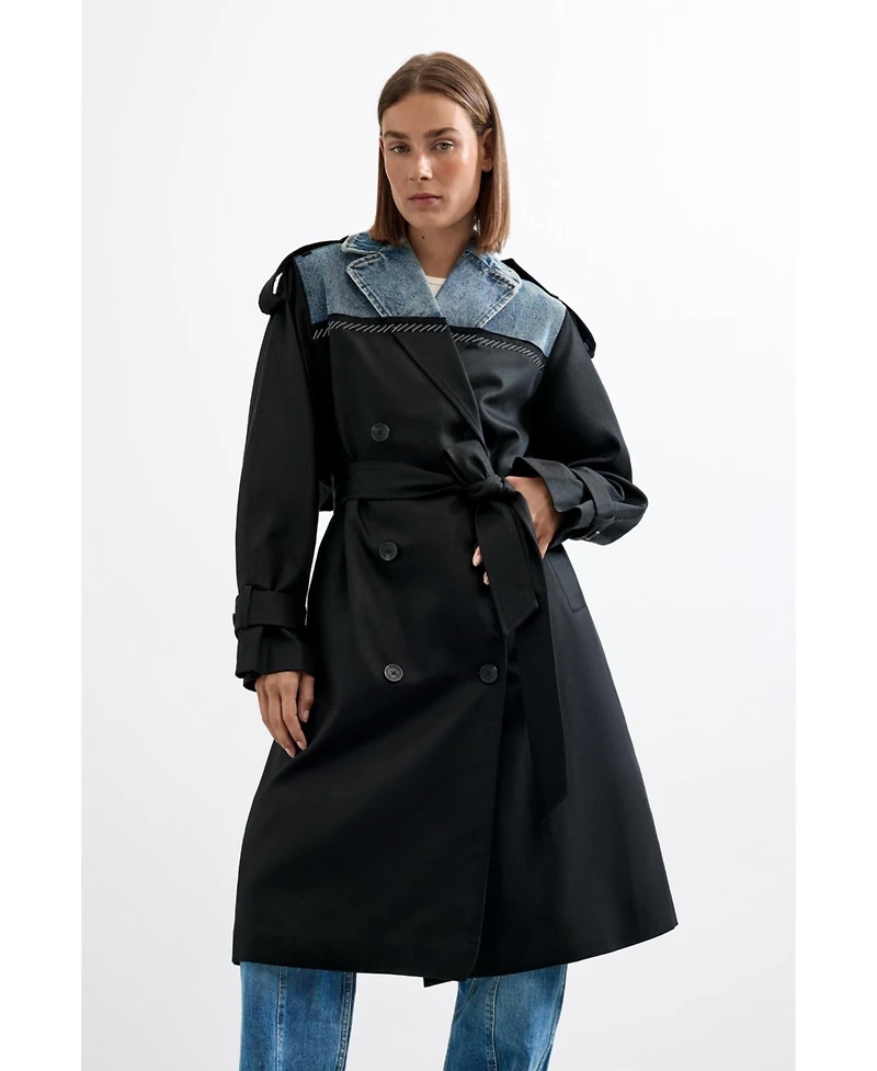 Desigual Women's Long trench coat