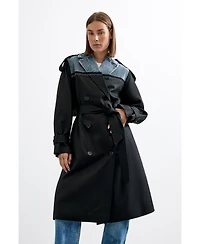 Desigual Women's Long trench coat